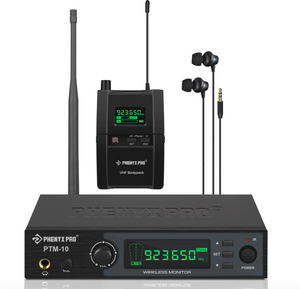 Phenyx Pro PTM-10-1B  UHF Stereo Wireless In-Ear Monitor System