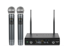 Load image into Gallery viewer, Phenyx Pro PTU-52-2H Dual Wireless Microphone System with Frequency Hopping