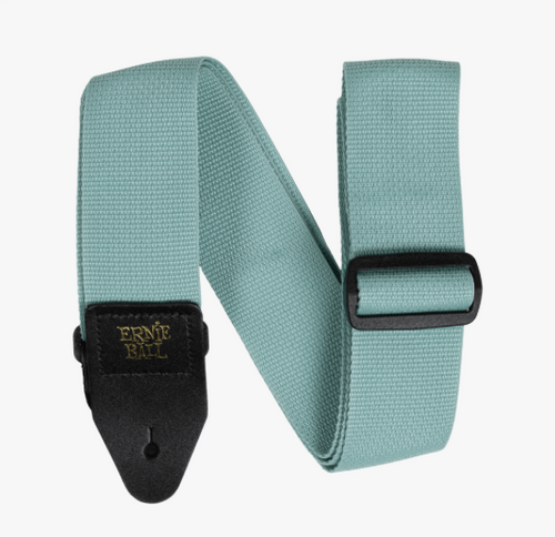 Ernie Ball Polypro Guitar and Bass Strap Tidal Green