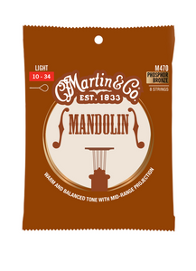 Martin M470 Mandolin Strings Phosphor Bronze Light 10-34