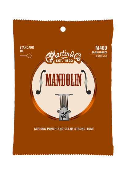 Martin M400 80/20 Bronze Light Mandolin Strings Standard 10