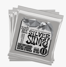 Load image into Gallery viewer, Ernie Ball John Mayer Silver Slinky Electric Guitar Strings 3-Pack Tin 10.5-47 Gauge