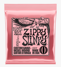 Load image into Gallery viewer, Ernie Ball Zippy Slinky Nickel Wound Electric Guitar Strings 7 to 36 Guage