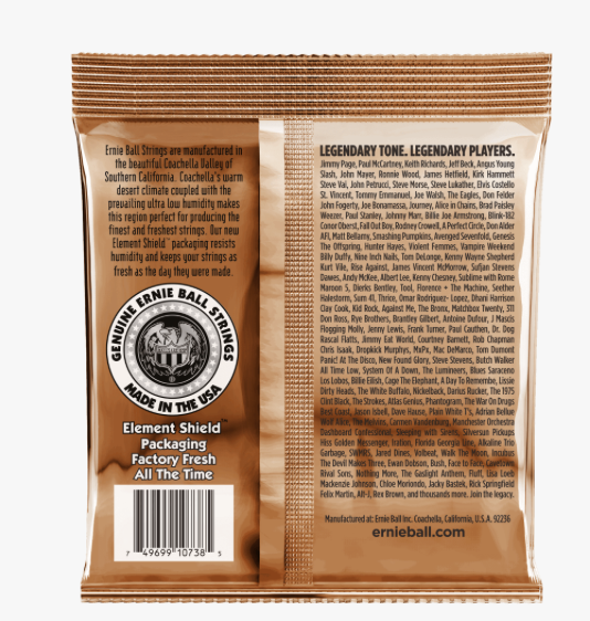 Ernie Ball Earthwood Phosphor Bronze Acoustic 12 String Custom Light Guitar Strings  10 to 48