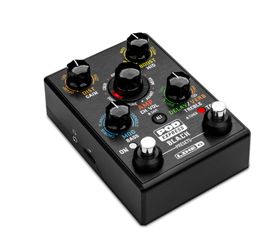 Line 6 POD Express Black Portable Guitar Amplifier Modeler / Cabinet Emulator / Effects Processor