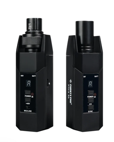 Phenyx Pro PTU-X Plug On XLR Wireless Transmitter Receiver System with 16 UHF Frequencies