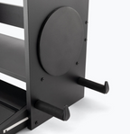 On-Stage GWS5000B Guitar and Bass Workstation with Instrument Hanger Cable Hanger Accessory Tray Amp Shelf