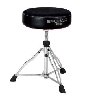 Tama HT430BC 1st Chair Round Rider Drum Throne Cloth Top Black