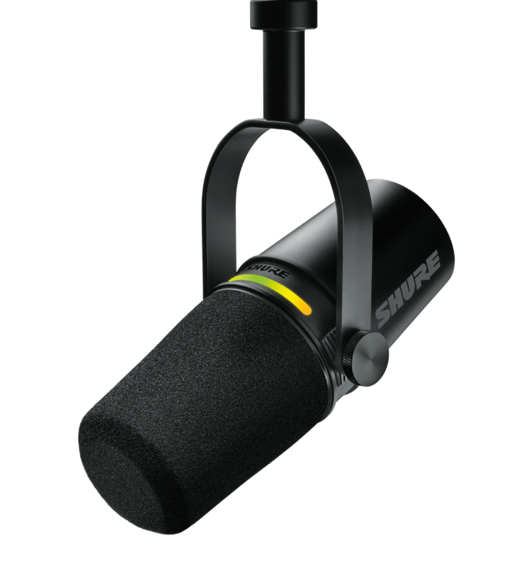 Shure MV7+ Hybrid Podcast Microphone Hybrid USB / XLR Dynamic Mic Black Main image