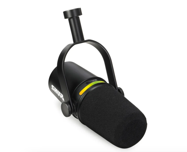 Shure MV7+ Hybrid Podcast Microphone Hybrid USB / XLR Dynamic Mic Black