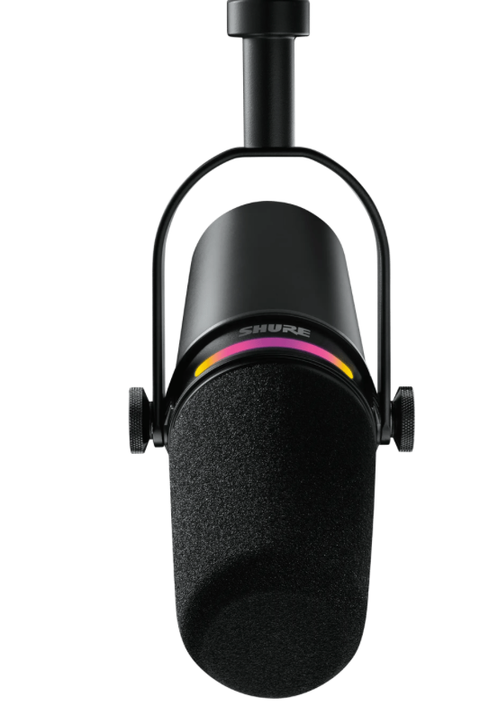 Shure MV7+ Hybrid Podcast Microphone Hybrid USB / XLR Dynamic Mic Black