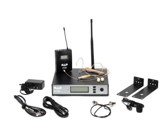 CAD WX1000BP Wireless Bodypack Microphone System with Lavalier Headset and Guitar Cable Secondary image