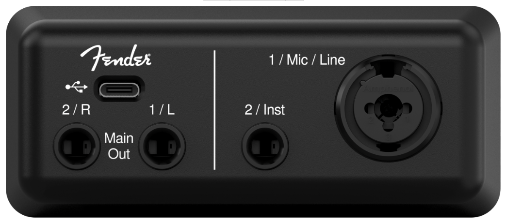 Fender AudioBox GO Interface USB-C 2-In / 2-Out 24-Bit / 96kHz Audio Interface