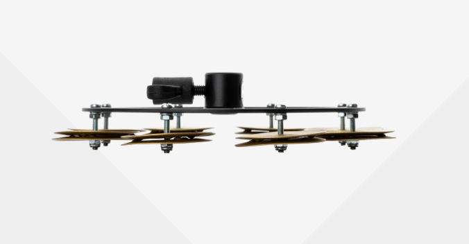 Meinl Artist Series HTHHBG Benny Greb Sand Hi Hiat Tambourine Sandblasted Brass Jingles