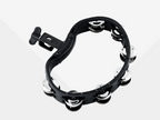 Meinl Headliner SeriesHTMT2BK Mountable Double Row ABS Plastic Tambourine Black