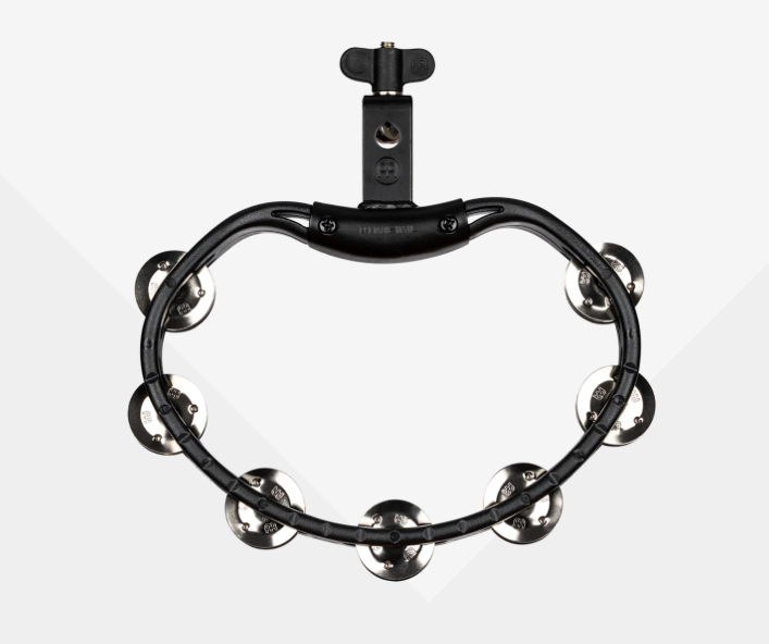 Meinl Headliner SeriesHTMT2BK Mountable Double Row ABS Plastic Tambourine Black