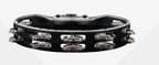 Meinl Headliner SeriesHTMT2BK Mountable Double Row ABS Plastic Tambourine Black