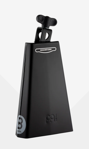 Meinl Headliner Series HCO2BK 8 Inch Cowbell Black Powder Coated Steel