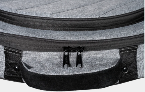 Meinl MCCB22GY 22 Inch Cymbal Gig Bag with 15 Inch HiHat Compartment Heather Gray