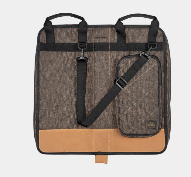 Meinl MCSBMO Classic Woven Stick Bag Drum Stick Bag with Shoulder Strap Mocha Tweed