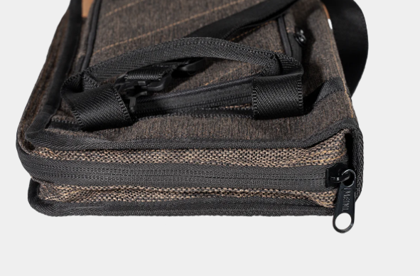 Meinl MCSBMO Classic Woven Stick Bag Drum Stick Bag with Shoulder Strap Mocha Tweed