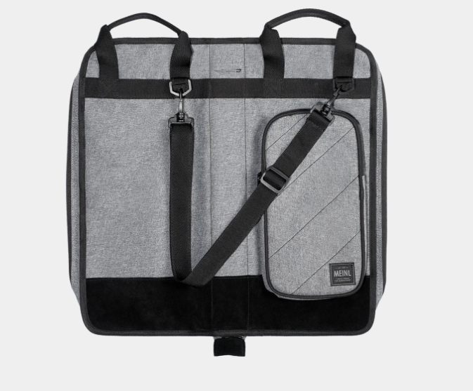 Meinl MCSBGY Classic Woven Drum Stick Bag with Shoulder Strap Heather Gray