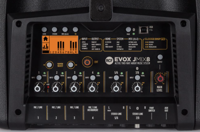 RCF EVOX JMIX-8 Active 2-Way Portable Array System 1400 Watt Portable PA System