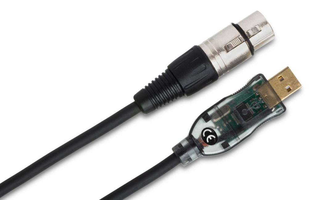 Hosa TRACKLINK Microphone to USB Interface XLR3F to USB Type A 10 Foot