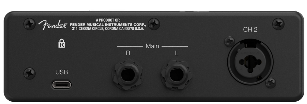 Fender Quantum LT 2 Interface USB-C 2-In / 2-Out Audio Interface