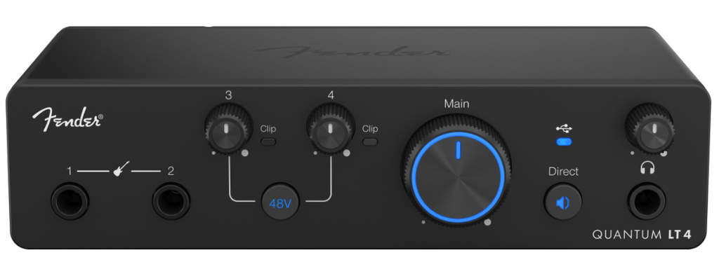 Fender Quantum LT 4 Interface USB-C 4-In / 2-Out Audio Interface