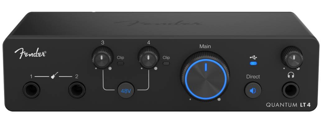 Fender Quantum LT 4 Interface USB-C 4-In / 2-Out Audio Interface