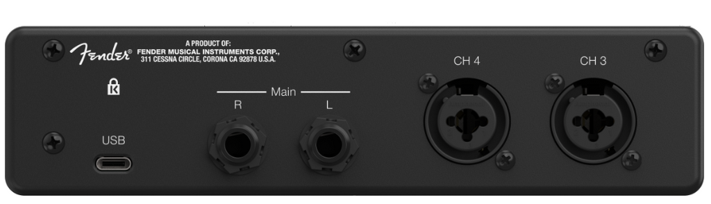 Fender Quantum LT 4 Interface USB-C 4-In / 2-Out Audio Interface