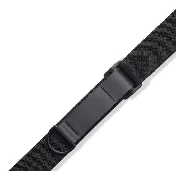 Levys MRHSS-BLK 3 Inch Wide Ergonomic Garment Leather Guitar Strap