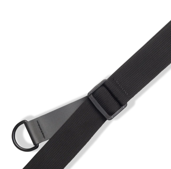 Levys MRHSS-BLK 3 Inch Wide Ergonomic Garment Leather Guitar Strap