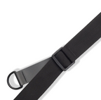 Levys MRHSS-BLK 3 Inch Wide Ergonomic Garment Leather Guitar Strap