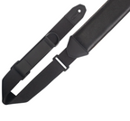 Levys MRHGS-BLK 2 1/2 Inch Wide Right Height Garment Leather Guitar Strap