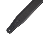 Levys MRHGS-BLK 2 1/2 Inch Wide Right Height Garment Leather Guitar Strap