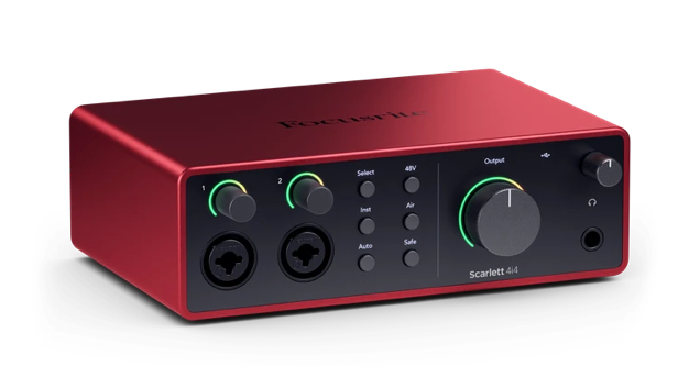 Focusrite Scarlett 4i4 4th Generation USB Audio Recording Interface w Software