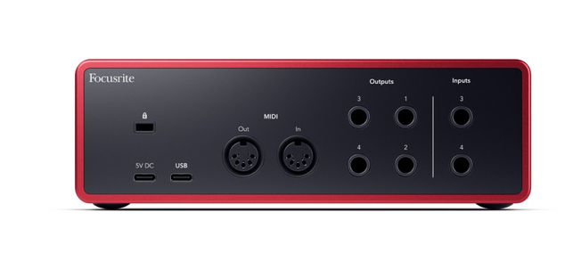 Focusrite Scarlett 4i4 4th Generation USB Audio Recording Interface w Software