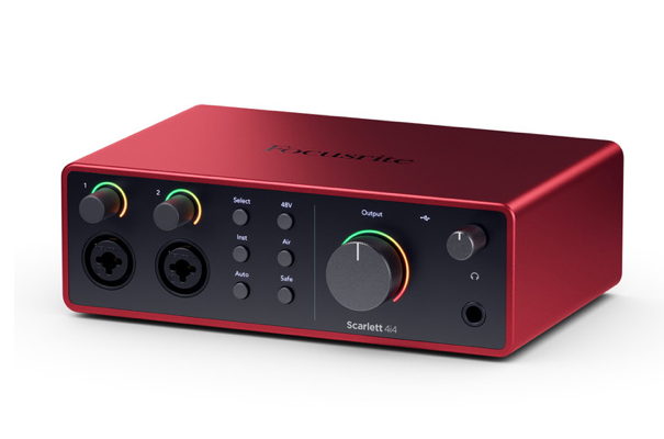 Focusrite Scarlett 4i4 4th Generation USB Audio Recording Interface w Software
