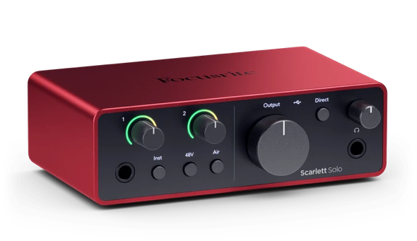 Focusrite Scarlett Solo 4th Generation USB Audio Recording Interface w Pro Tools