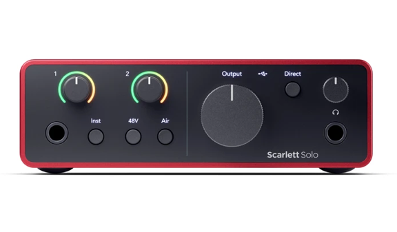 Focusrite Scarlett Solo 4th Generation USB Audio Recording Interface w Pro Tools