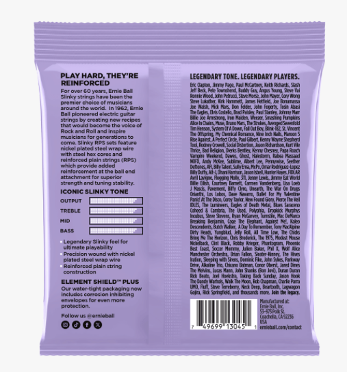 Ernie Ball EB2244 Ultra Slinky RPS Nickel Wound Electric Guitar Strings - .010-.048
