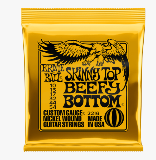 Ernie Ball EB2216 Skinny Top Beefy Bottom Slinky Nickel Wound Electric Guitar Strings .010, .013, .017, .032, .044, .054