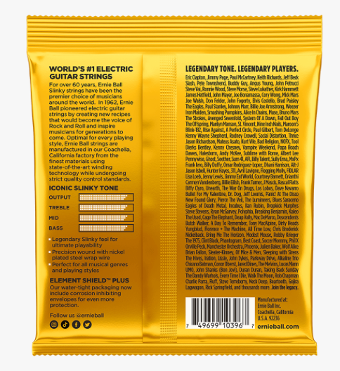Ernie Ball EB2216 Skinny Top Beefy Bottom Slinky Nickel Wound Electric Guitar Strings .010, .013, .017, .032, .044, .054