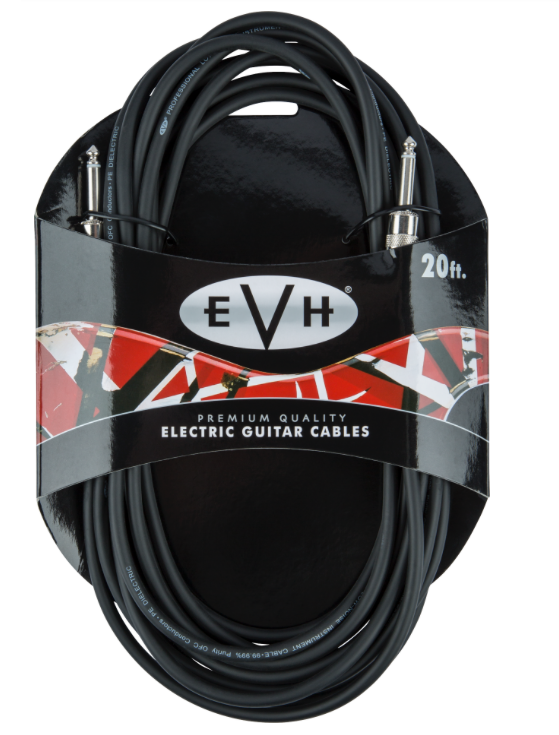 EVH Premium Straight Instrument Cable 20 Foot Straight / Straight Guitar Cable