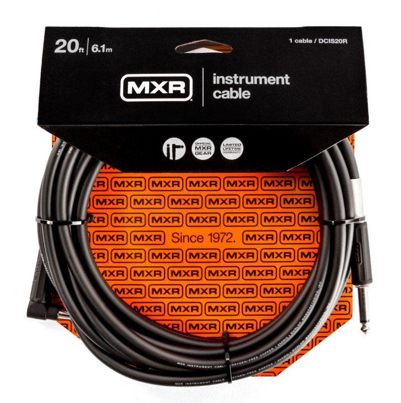 MXR DCIS20R Right Angle Instrument Cable 20 Foot Right / Straight