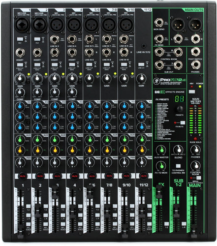 Mackie ProFX12v3 12 Channel Compact Mixer with USB and Effect