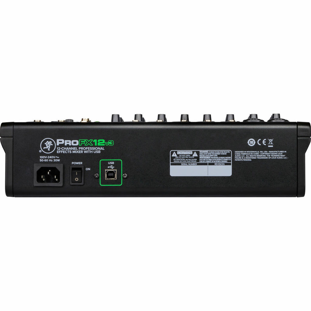 Mackie ProFX12v3 12 Channel Compact Mixer with USB and Effect