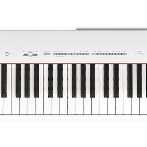 Yamaha P225 White 88 Key Graded Hammer Digital Piano with Power Supply and Pedal